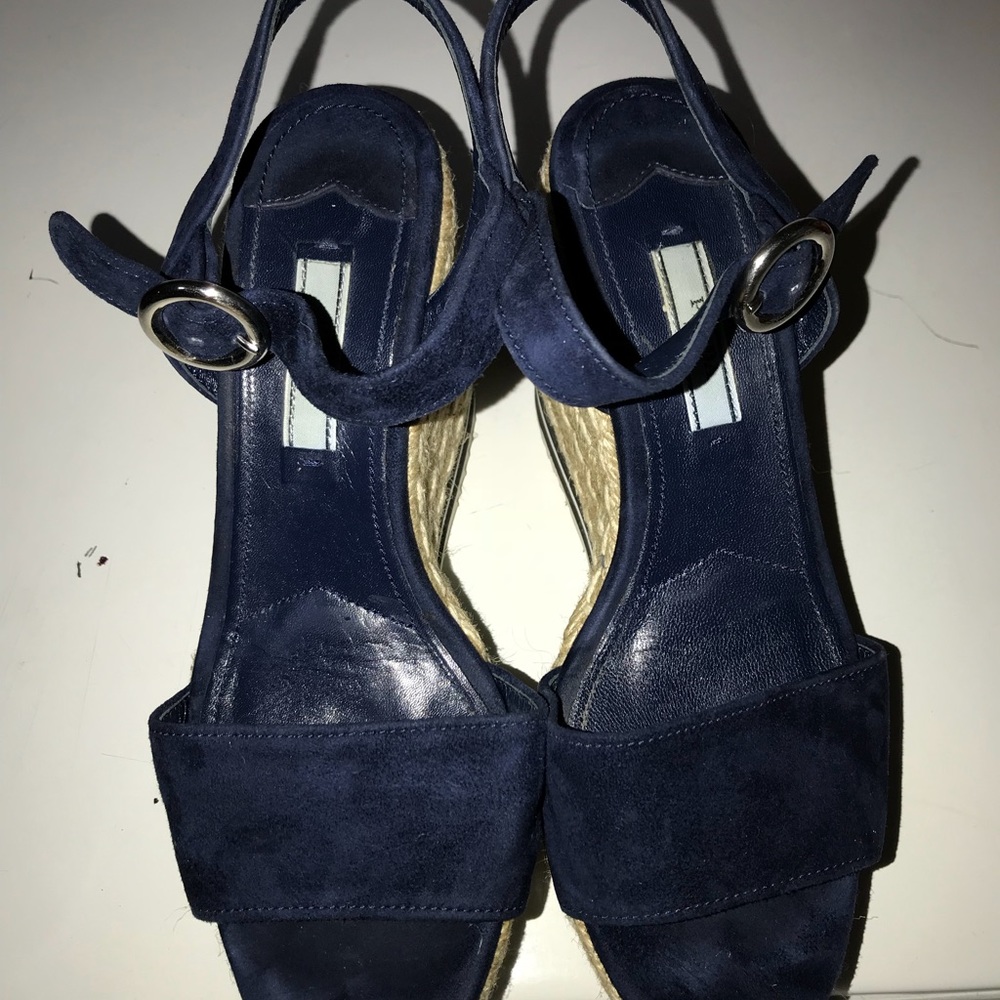 Prada suede wedges